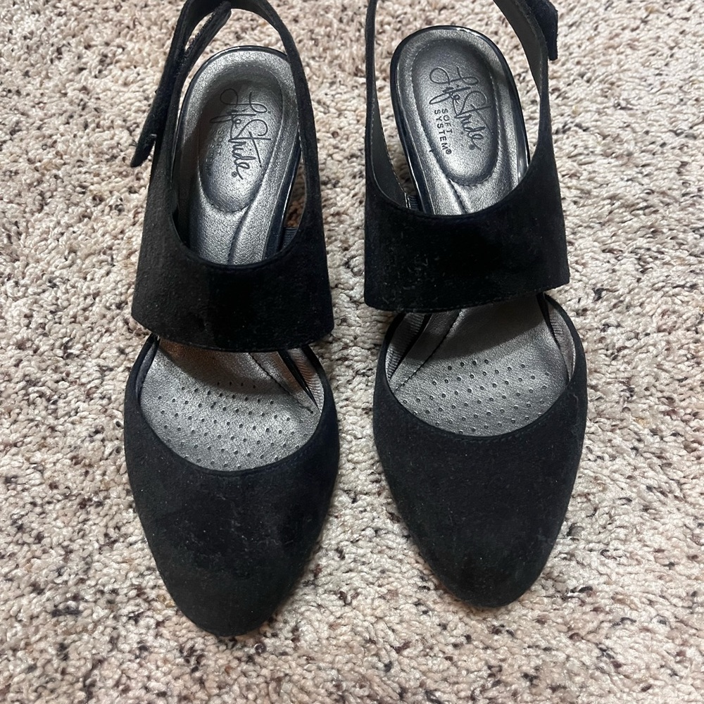 Black Women's Slingback Heels